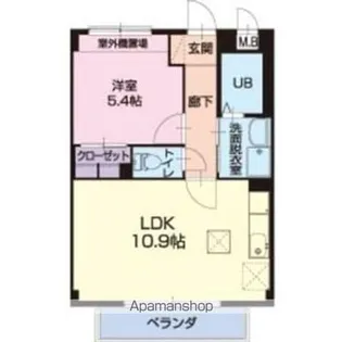 シェルヴェール【1階】の間取り