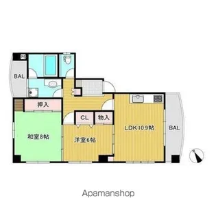 第3中野ビル【4階】の間取り
