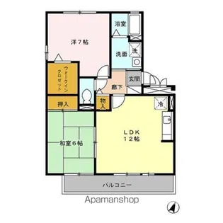 ゴールドパストラル【2階】の間取り
