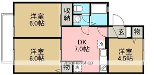 プリムヴェール(川越) B【2階】の間取り