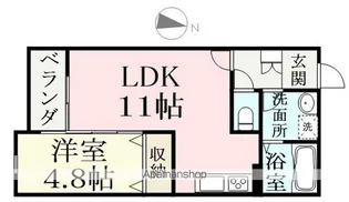 ロジュマン【205号室】の間取り