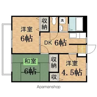 クレストコートA棟【103号室】の間取り