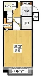 朝日プラザ香椎Ⅱステーションスクエア【601号室】の間取り