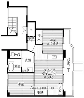 ビレッジハウス上三川2号棟【106号室】の間取り