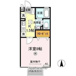 ベルシャトル C棟【1階】の間取り