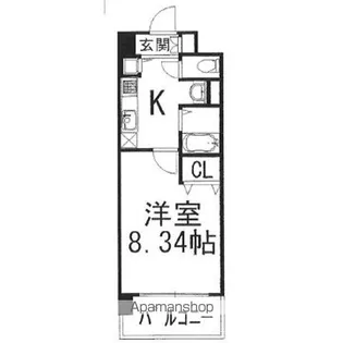 ステラコート桜川【3階】の間取り