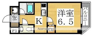 クレイドル西田辺【10階】の間取り