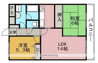 シプレハイツ【3階】の間取り