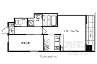 SーFORT二条城前【2201号室】の間取り