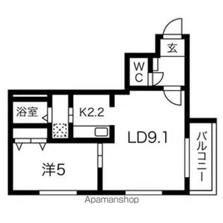 EーHORIZON宮の森【3階】の間取り