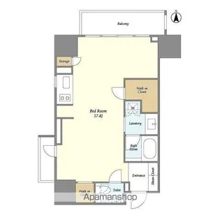 HF上野レジデンスEAST【4階】の間取り