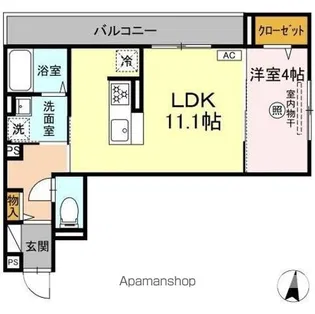 D-residence諸岡【3階】の間取り