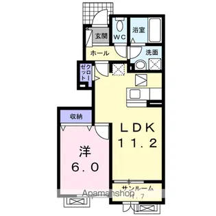 FRANC・FRANC C【1階】の間取り
