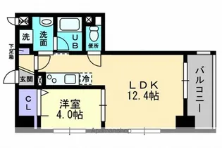 アーバン道後今市【7階】の間取り
