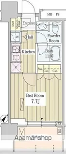 ユニゾンタワー【15階】の間取り