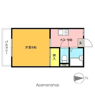 ハローハウス【103号室】の間取り
