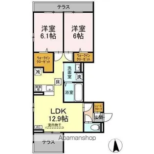 GRANDE CARROⅢ【1階】の間取り