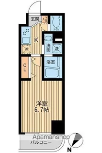 HF関内レジデンス【8階】の間取り