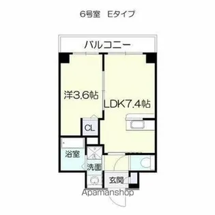 ピネータ天保山【306号室】の間取り