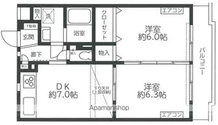 レジディア吉祥寺【2階】の間取り