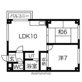 エリザベート新札幌【507号室】の間取り
