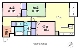 YNT第1マンション【301号室】の間取り