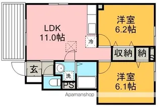ドリーム(砂新田)【1階】の間取り