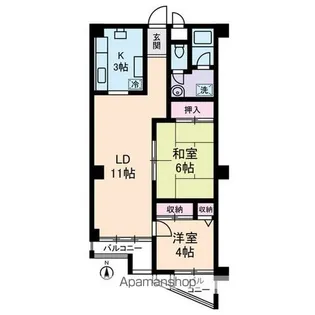 東小金井シティーハウス【2階】の間取り