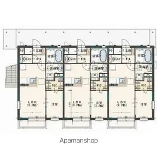 ヴィラルーチェA【102号室】の間取り