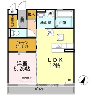 フェリーチェ大岡【1階】の間取り