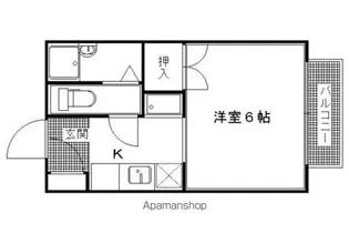 瀬戸畑ハイツ【202号室】の間取り