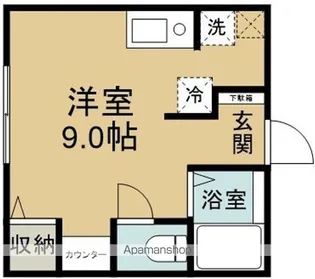 ベルーム【202号室】の間取り