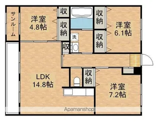 ユニオンヒルズⅡ【1階】の間取り