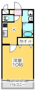 マリベール羽島【1階】の間取り