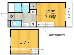 アルファステージAPM【1階】の間取り