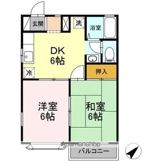 メゾングラッセ A【2階】の間取り