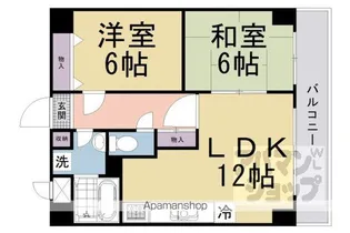 「シェルベージュ城南」【3階】の間取り