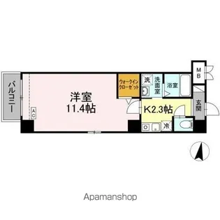 K AZUR【5階】の間取り