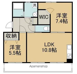 KS宮千代Ⅱ【1階】の間取り