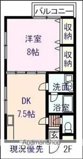 フィネス木之庄【102号室】の間取り