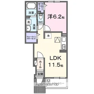 トワ&モア【1階】の間取り