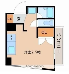 ルミナス松山【9階】の間取り