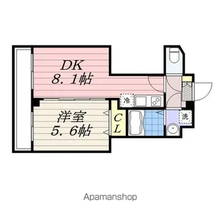 アリエス千葉公園【302号室】の間取り