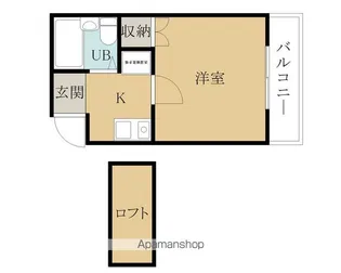 ポポロスタージュ宮前Ⅱ【1階】の間取り