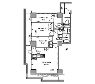 東京都江東区豊洲1丁目【マンション】の間取り