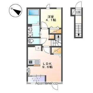 ガーデンロッジ【2階】の間取り