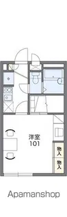 レオパレス英俊E【109号室】の間取り