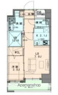 ヴィラージュ高宮【602号室】の間取り