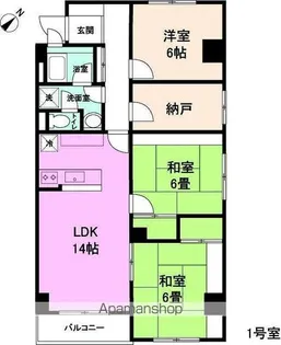 3LDKの間取り画像