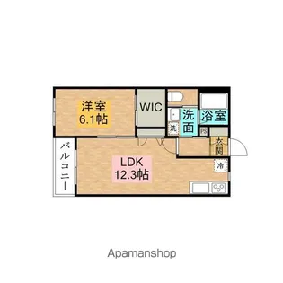 エスポワール・フジⅡ【202号室】の間取り